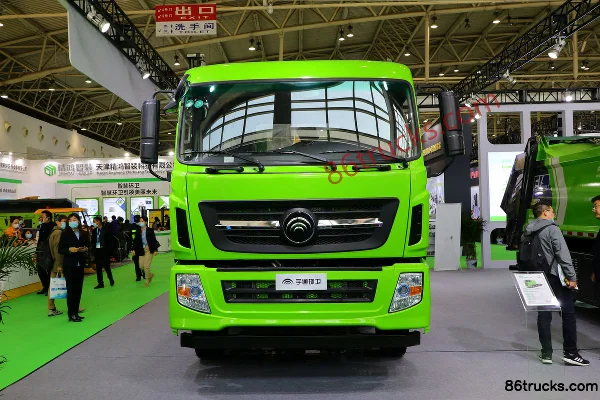Yutong W32 32T 8X4(12 wheels) Electric Hook Lift Garbage Truck Exterior (2) | 86Trucks