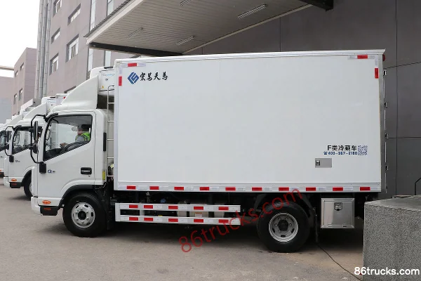 JAC Shuailing Q6 Bingboshi 160 ch 4X2(6 roues) 4,015 m camion frigorifique (China VI) (marque Hongchang Tianma) (groupe frigorifique Carrier