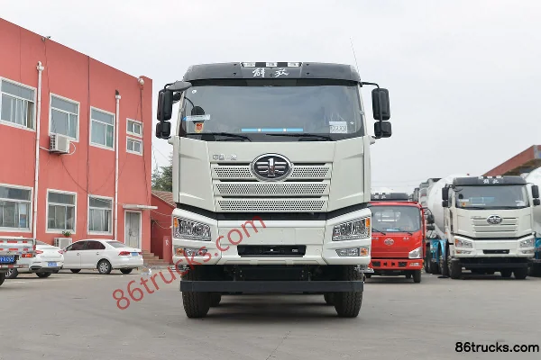 FAW Jiefang J6P 375hp 8X4(12 wheels) 7.86m³ concrete mixer truck (Lingyu brand) Exterior (2) | 86Trucks