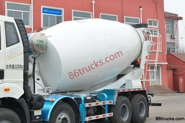FAW Jiefang J6P 375hp 8X4(12 wheels) 7.86m³ concrete mixer truck (Lingyu brand) Body (1) | 86Trucks