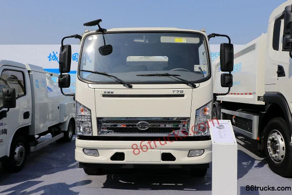 BYD T7B 4X2(6 wheels) Electric Kitchen Waste Truck (Hualin Brand) Exterior (2) | 86Trucks