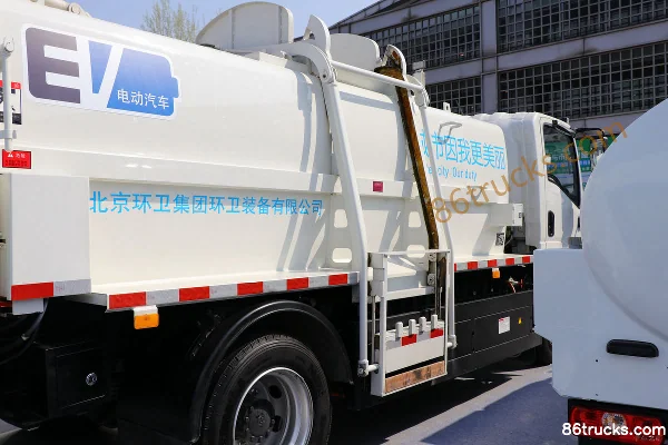 BYD T7B 4X2(6 wheels) Electric Kitchen Waste Truck (Hualin Brand) Chassis (2) | 86Trucks