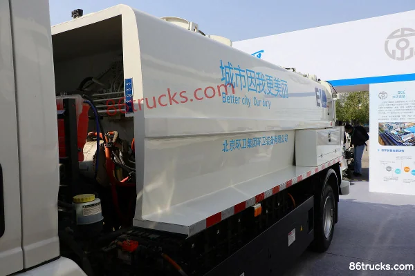 BYD T7B 4X2(6 wheels) Electric Kitchen Waste Truck (Hualin Brand) Chassis (1) | 86Trucks