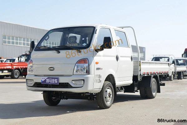 Kama Ruihang X1 2L CNG 122hp 4X2(6 wheels) Mengwo 5-Speed 3m Double Row Flatbed Mini Truck Exterior (3) | 86Trucks