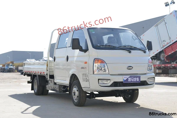 Kama Ruihang X1 2L CNG 122hp 4X2(6 wheels) Mengwo 5-Speed 3m Double Row Flatbed Mini Truck Exterior