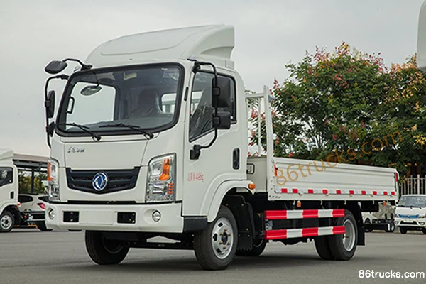 Dongfeng T17 4.5T 4.15m single-row pure electric flatbed light truck 80.06kWh 4X2(6 wheels) Exterior