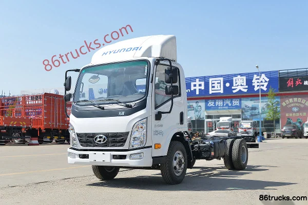 Hyundai Commercial Vehicle Hongtu 200 116hp 4X2(6 wheels) 3.815m row half cage van light truck Exterior (3) | 86Trucks