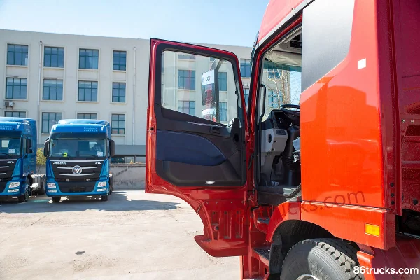 Foton Auman EST 440 hp 8X4(12 wheels) 9.53m flatbed cargo truck Cab (1) | 86Trucks
