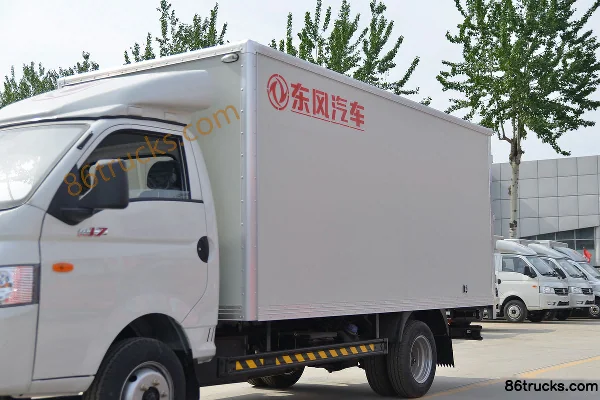 Dongfeng Xiaobawang W17 102 hp 4X2(6 wheels) 3.51m single-row van mini truck Body (1) | 86Trucks