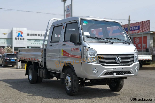 Dongfeng Xiaobawang V 1.3L 91 hp 4X2(6 wheels) gasoline 2.7 m double-row cab flatbed mini truck (China VI) Exterior