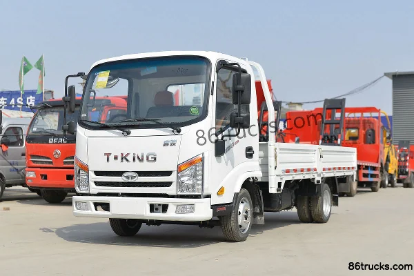 Tangjun Ouling Jinlika II 129 hp 4X2(6 wheels) 4.13m Single Row Flatbed Light Truck (China VI) Exterior (3) | 86Trucks
