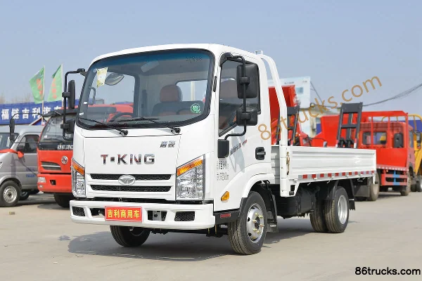 Ouling Jinlika II Luxury Edition 129 hp 4X2(6 wheels) 3.7m Single Row Stake Light Truck (China VI) Exterior (3) | 86Trucks