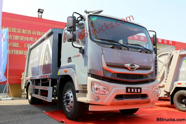 北重电牌 Beizhong Dianpai Foton Forland chassis garbage truck