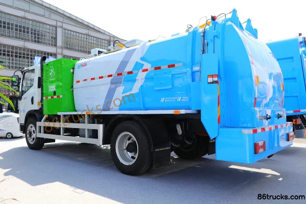 Yuejin FH500 4X2(6 roues) Camion de déchets alimentaires électrique pur (marque Haide) Extérieur (3) | 86Trucks