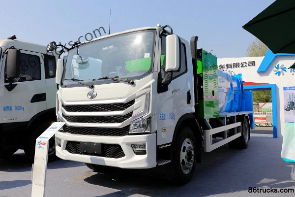 Yuejin FH500 4X2(6 roues) Camion de déchets alimentaires électrique pur (marque Haide) Extérieur (2) | 86Trucks