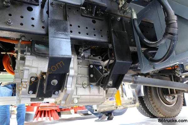 Yuejin FH500 4X2(6 roues) Camion de déchets alimentaires électrique pur (marque Haide) Châssis (3) | 86Trucks