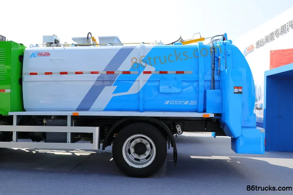 Yuejin FH500 4X2(6 roues) Camion de déchets alimentaires électrique pur (marque Haide) Carrosserie (2) | 86Trucks