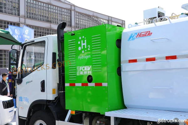 Yuejin FH500 4X2(6 roues) Camion de déchets alimentaires électrique pur (marque Haide) Carrosserie (1) | 86Trucks