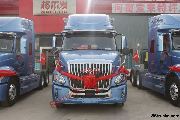 JAC Gallop V7 Heavy Truck 510 hp 6X4(10 wheels) AMT Automatic Long-Head Tractor Truck Exterior (2) | 86Trucks