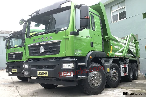 Sinotruk Sitrak SITRAK G5 Heavy Truck 340hp 8X4(12 wheels) 5.6m Dump Truck Exterior (2) | 86Trucks