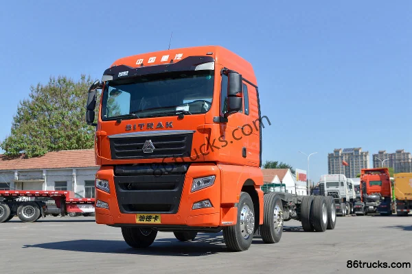 Sinotruk Sitrak G7 Heavy Truck 460 hp 8X4(12 wheels) 9.52 m Flatbed Cargo Truck Exterior (3) | 86Trucks
