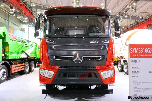 SANY Group 300hp 8X4(12 wheels) 7.8m³ Concrete Mixer Truck Exterior (2) | 86Trucks
