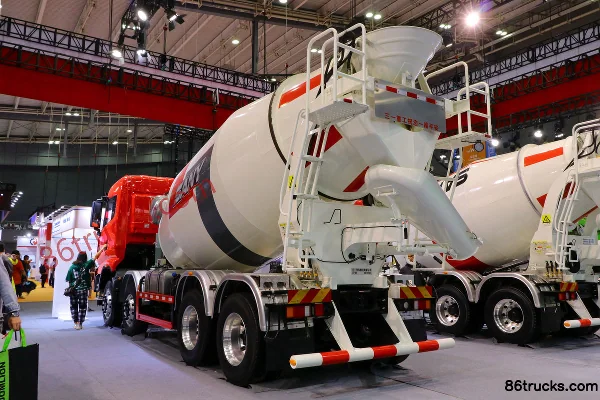 SANY Group 312hp 8X4(12 wheels) 7.99m³ Concrete Mixer Truck Exterior (3) | 86Trucks