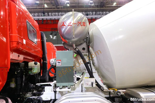 SANY Group 312hp 8X4(12 wheels) 7.99m³ Concrete Mixer Truck Body (1) | 86Trucks