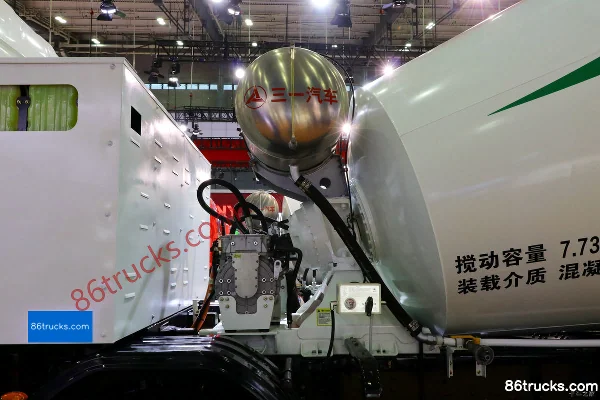 SANY C8 8X4(12 wheels) 7.73m³ Electric Concrete Mixer Truck Body (2) | 86Trucks