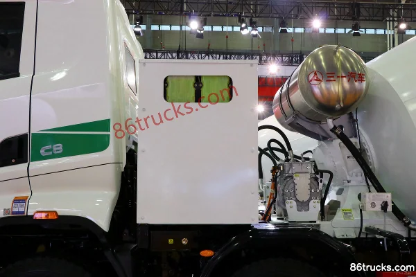 SANY C8 8X4(12 wheels) 7.73m³ Electric Concrete Mixer Truck Body (1) | 86Trucks