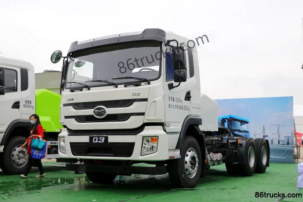 BYD Q3 26T 6X4(10 wheels) Pure Electric Tractor Truck Exterior (3) | 86Trucks