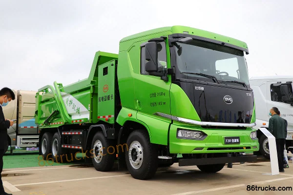 BYD T31 31T 8X4(12 wheels) 5.6m Electric Dump Truck Exterior
