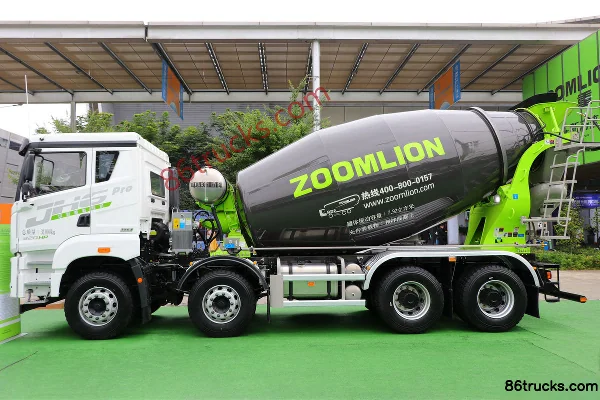FAW Jiefang Qingdao JH6 Heavy Truck Pro Excellence Edition 320hp 8X4(12 wheels) 7.92m³ Concrete Mixer Truck (ZOOMLION) Exterior (3) | 86Truc