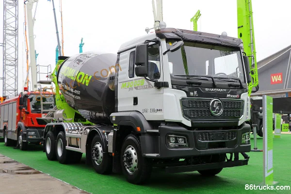 SHACMAN Delong M3000S Pro 340hp 8X4(12 wheels) 7.82m³ Concrete Mixer Truck (ZOOMLION) Exterior