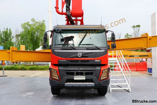 Volvo FMX Heavy Truck 540 hp 10X4(14 wheels) 5-axle SANY 68m Concrete Pump Truck Exterior (2) | 86Trucks