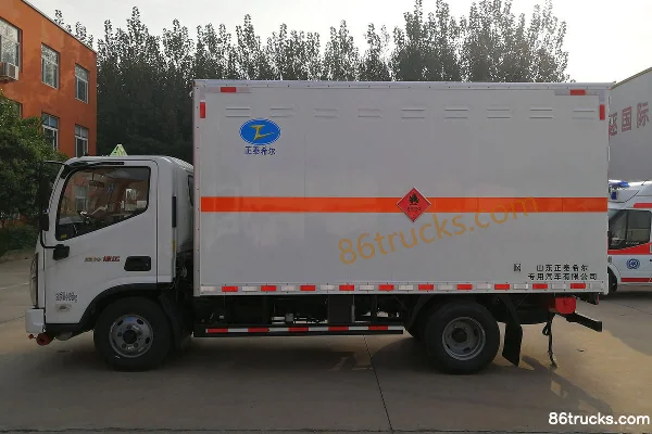 Foton Auling New Jiyun 130hp 4X2(6 wheels) Flammable Gas Van Truck (China VI) (Chunxing Brand) Exterior (3) | 86Trucks