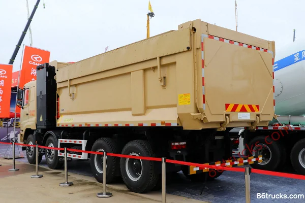 Hualing Heavy Truck 31T 8X4(12 wheels) Battery Swap 5.6m Electric Dump Truck 281.92kWh Exterior (3) | 86Trucks