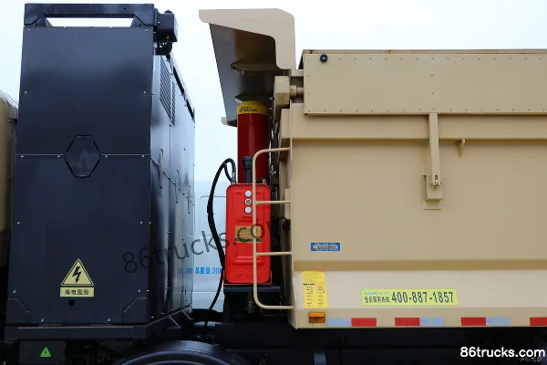 Hualing Heavy Truck 31T 8X4(12 wheels) Battery Swap 5.6m Electric Dump Truck 281.92kWh Body (2) | 86Trucks