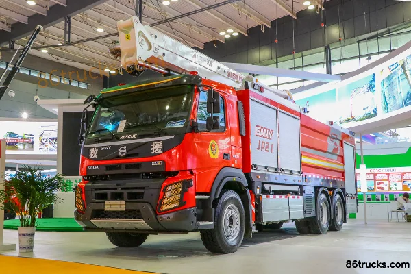 Volvo FMX heavy truck 460 hp 6X4(10 wheels) aerial ladder fire truck (China VI) Exterior (2) | 86Trucks
