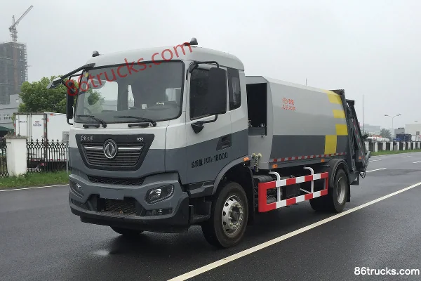 Dongfeng Commercial Vehicle Tianjin KR 230hp 4X2(6 wheels) Compressed Refuse Truck (Saiwo) Exterior (3) | 86Trucks
