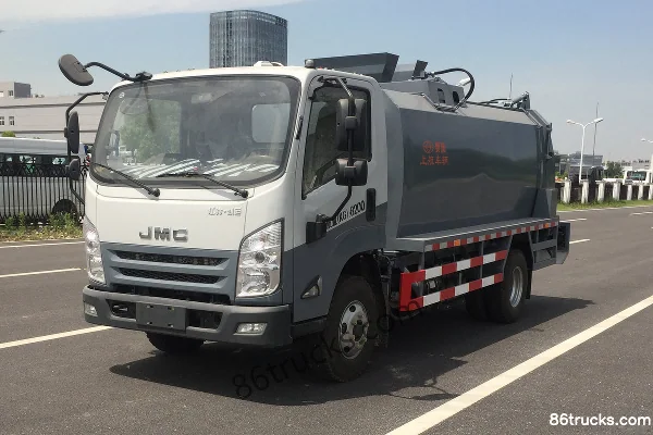 JMC Kaiyun Upgraded Edition 4X2(6 wheels) Compressed Refuse Truck (Saiwo) Exterior (3) | 86Trucks