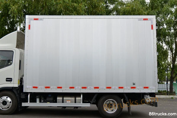 JAC Shuailing Q6 160 hp 4X2(6 wheels) 4.12m Single-row Van Truck (China VI) (All-aluminum Cargo Box) Body (2) | 86Trucks