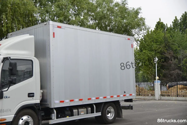 JAC Shuailing Q6 160 hp 4X2(6 wheels) 4.12m Single-row Van Truck (China VI) (All-aluminum Cargo Box) Body (1) | 86Trucks