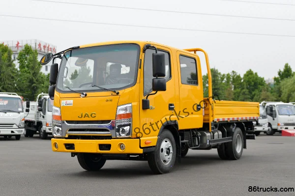 JAC Shuailing K340 120 hp 4X2(6 wheels) 3.2m double-row flatbed light truck Exterior (3) | 86Trucks