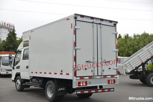 JAC Junling E3 152hp 4X2(6 wheels) 3.2m double-row van light truck Body (3) | 86Trucks