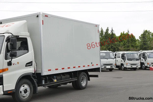 JAC Junling V5 137 hp 4X2(6 wheels) 3.7m Single Row Van Light Truck (China VI) Body (1) | 86Trucks