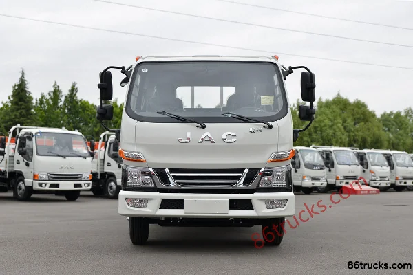 JAC Junling V5 132hp 4X2(6 wheels) 3.89m semi-sleeper flatbed light truck (China VI) Exterior (2) | 86Trucks
