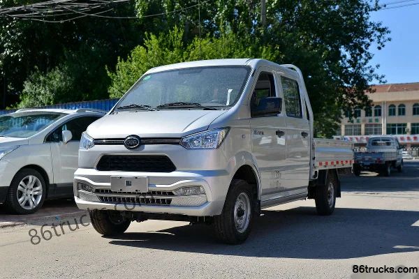 Kama Ruijie 1.6L 122 hp 4X2(6 wheels) gasoline 2.35m double-row flatbed micro truck (China VI) Exterior (3) | 86Trucks