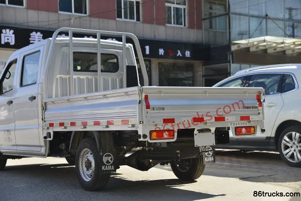 Kama Ruijie 1.6L 122 hp 4X2(6 wheels) gasoline 2.35m double-row flatbed micro truck (China VI) Body (3) | 86Trucks