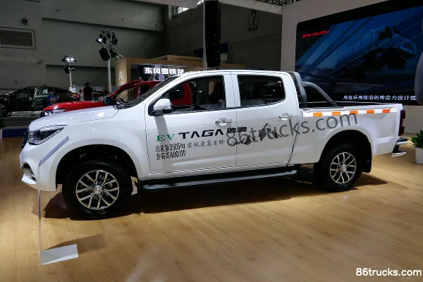 Qingling Isuzu Dacai TAGA EV 2021 Model 2WD Double Row Extended Cab Pure Electric Pickup (3) | 86Trucks